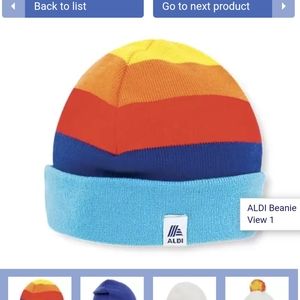NWT Aldi Fall Gear Striped Beanie